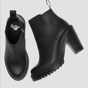 Dr. Martens Magdalena Leather Heeled Chelsea Boots